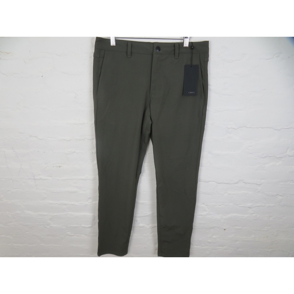 Cuts AO Pant Mens 31x32 Slate Green Slim Fit Stretch Performance Chino Pants New